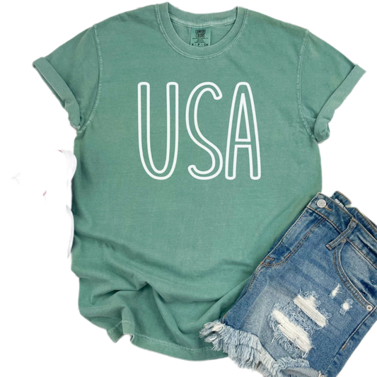 Oversized 4th of July Shirt, Big USA Tshirt, America Comfort Colors Tshirt