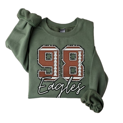 Custom Football Sweatshirt, Personalized Football Mom Sweater, Football Fan Pullover