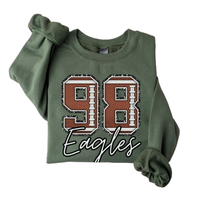 Custom Football Sweatshirt, Personalized Football Mom Sweater, Football Fan Pullover