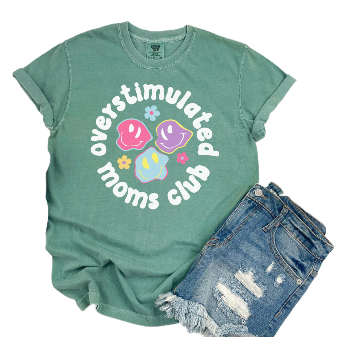 Comfort Colors Over stimulated Moms Club Shirt, Overstimulate Mom Shirt