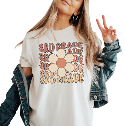 3rd Grade Back To School Shirt, Oversized Teacher Tshirt