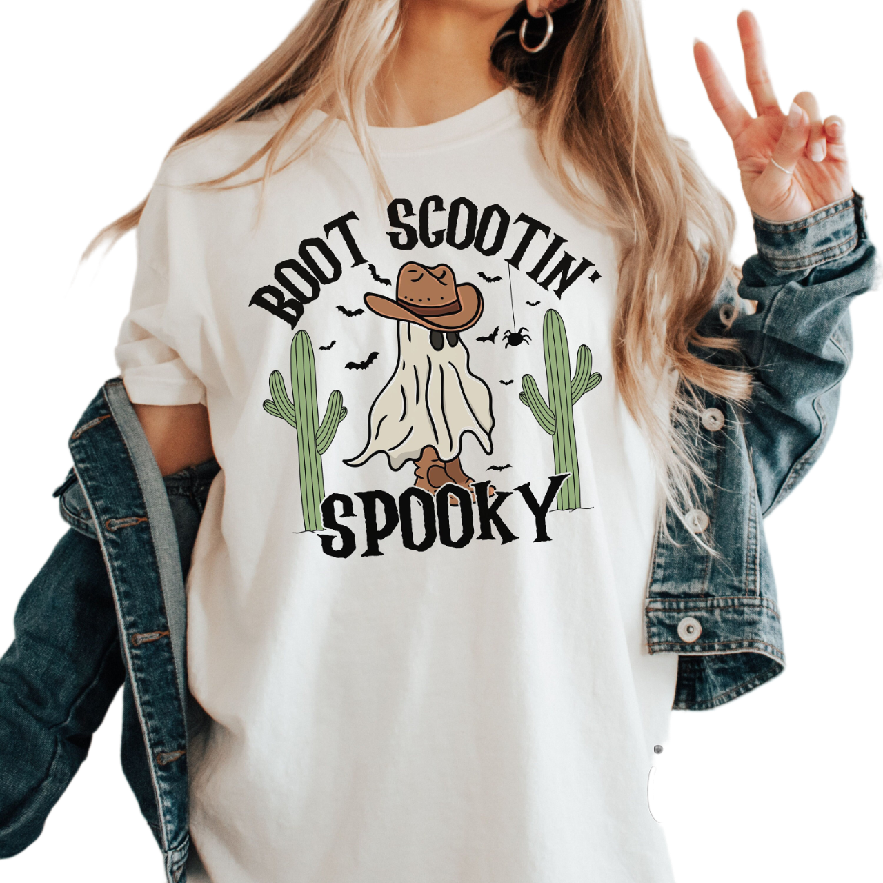 Western Halloween Shirt, Boot Scootin Spooky Shirt, Cowboy Ghost Shirt