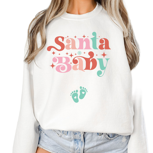 Christmas Pregnancy Announcement Sweatshirt, Pregnancy Reveal Sweater