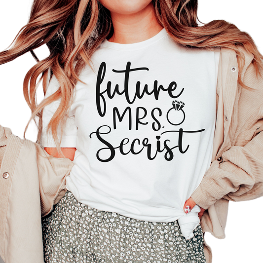 Custom Future Mrs Shirt, Personalized Bride Shirt, Engagement Announcement Shirt