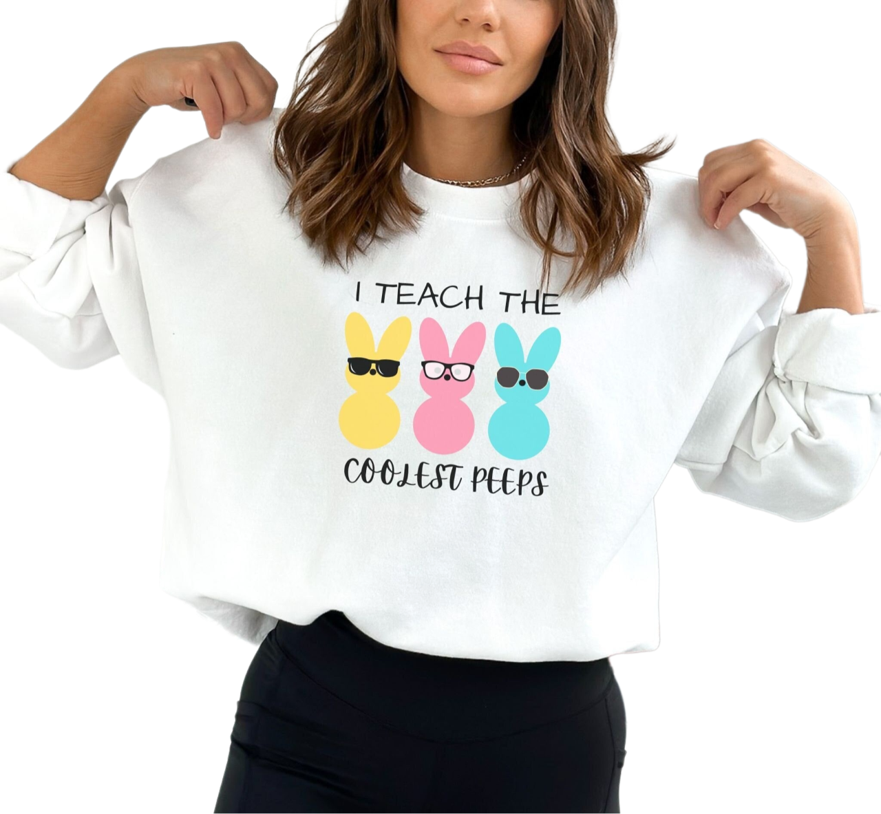 Coolest Peeps Teacher Sweatshirt, Cute Peeps Sweatshirt