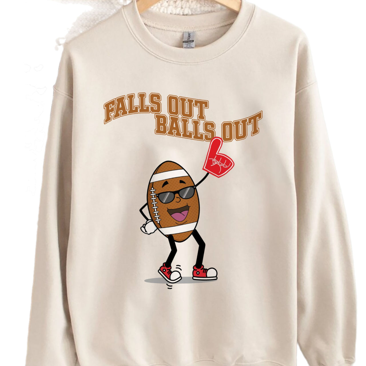 Falls Out Balls Out Football Shirt, Retro Fall Vintage Shirt, Thanksgiving Retro Fall Shirt, Fall Football Tshirt, Unisex Sweatshirt Hoodie