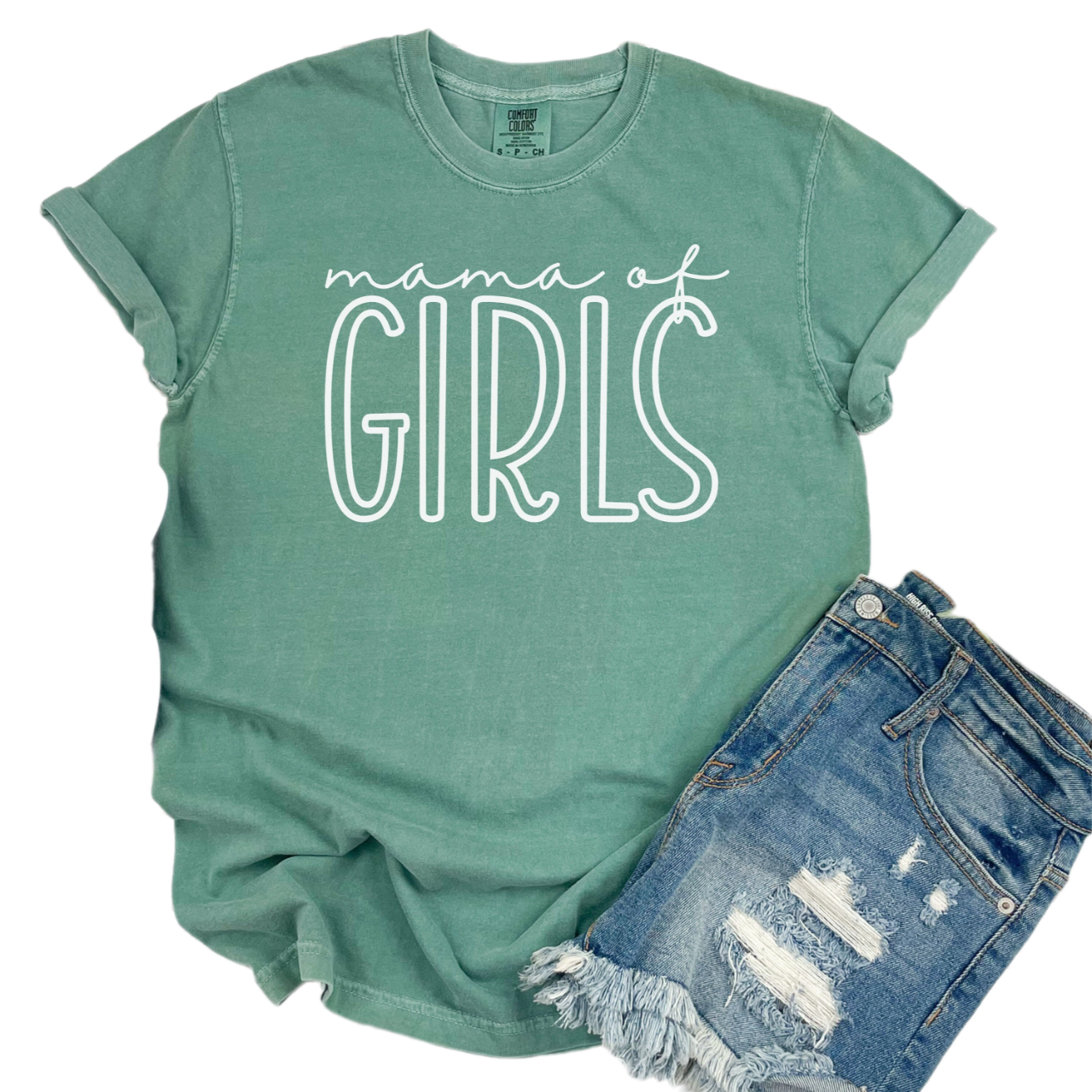 Comfort Colors Mama of Girls Shirt, New Mom Shirt, Mom of all Girls Shirt