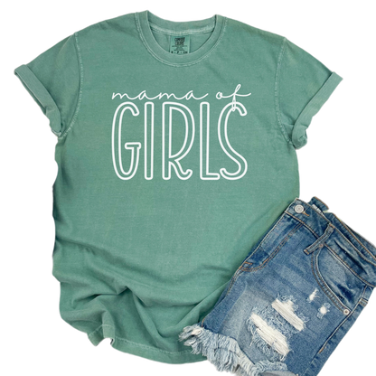 Comfort Colors Mama of Girls Shirt, New Mom Shirt, Mom of all Girls Shirt