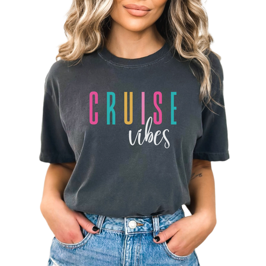 Cruise Vibes Shirt, Cruise vibes tshirt, cruise vacation shirt, girls trip tshirts