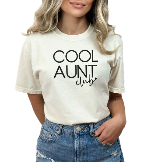 cool aunt club tshirt, cool auntie club shirt, cute aunt club shirt