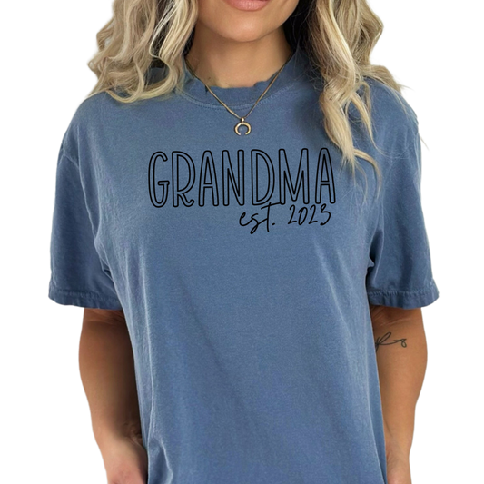 Custom Grandma Shirt, personalized grandma tshirt, Mother's day gift, Gift for new grandma