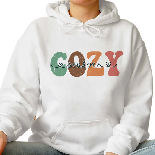 Cozy Season Sweatshirt, Trending Unisex Tee Shirt, Get Cozy Sweatshirt, Womens Fall Sweaters, Fall Graphic Tee, Women Fall Sweatshirt Hoodie