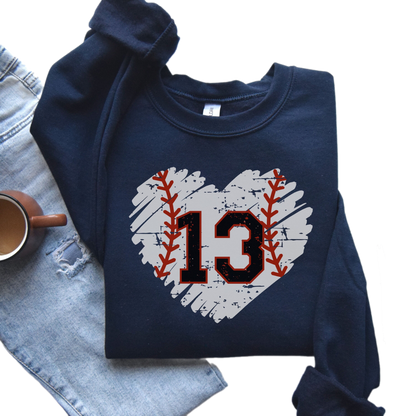 Baseball Mom Sweatshirt, Personalized Baseball Sweatshirt