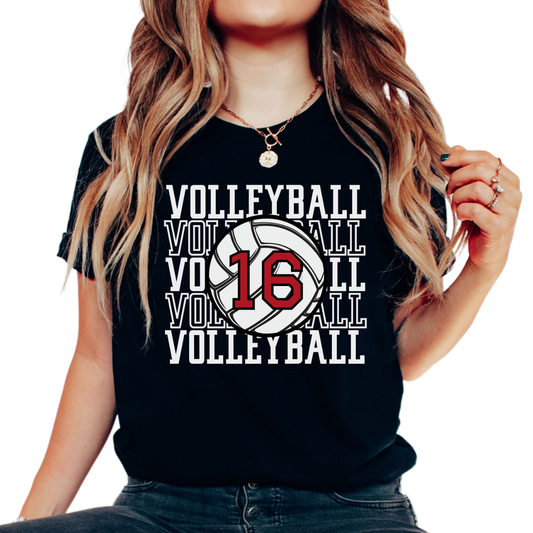 Custom Volleyball Shirt, Personalized Volleyball Mom Shirt, Volleyball Name Shirt, Custom Volleyball Team Shirt