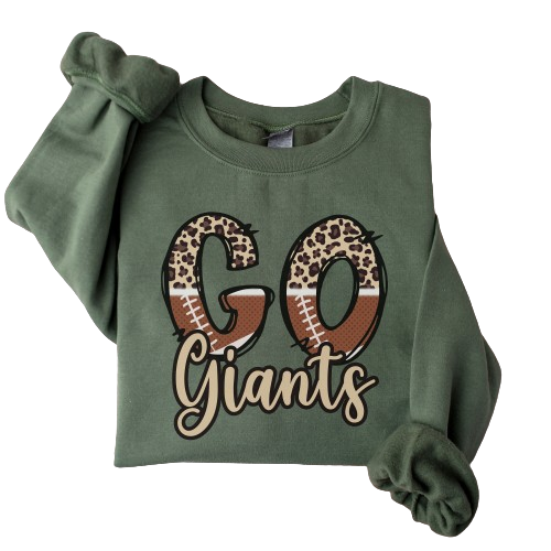 Game Day Football Mom Crewneck, Football Leopard Pullover Shirt