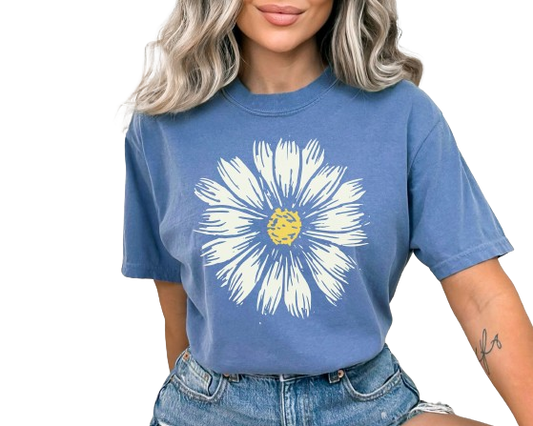 Comfort Colors Daisy Shirt, Wildflower Tshirt , Floral Tshirt