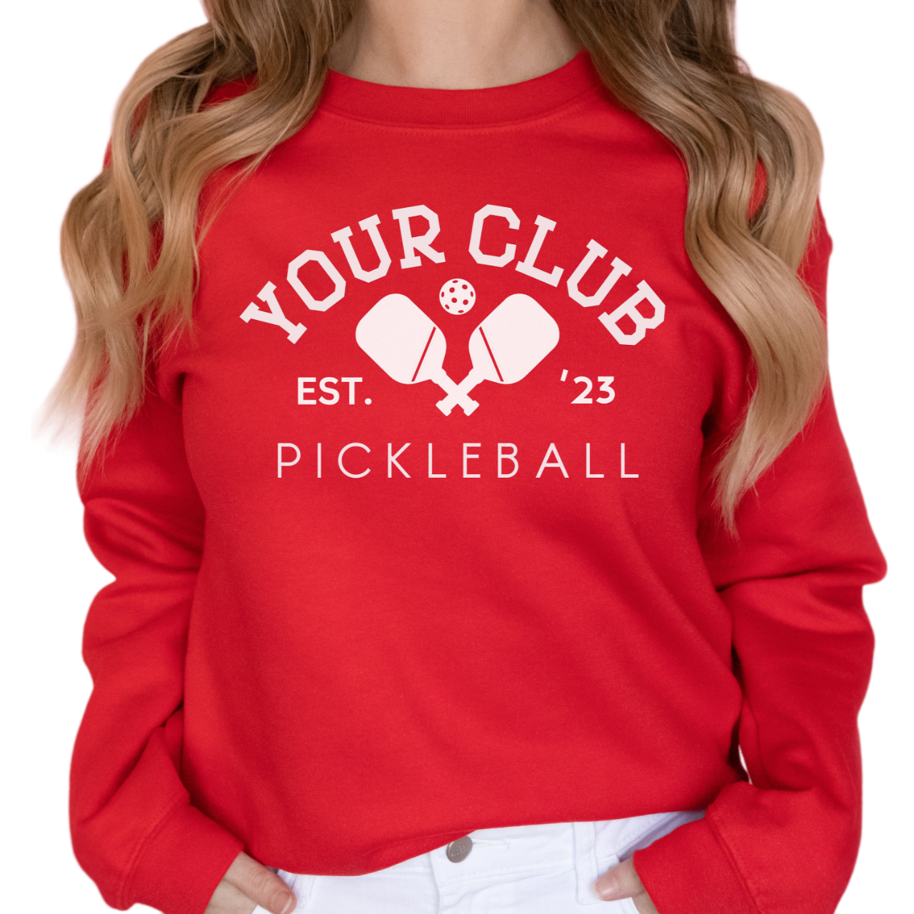 Personalized pickleball club sweatshirt, pickleball team sweat shirt, pickleball gift, pickleball sweatshirts