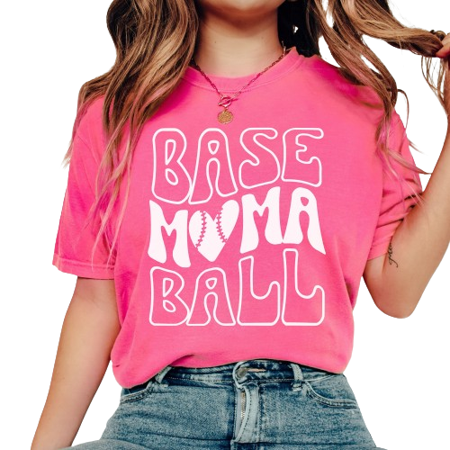 Comfort Colors Baseball Mama Shirt, Baseball Mom Gift, Baseball Mom Shirt