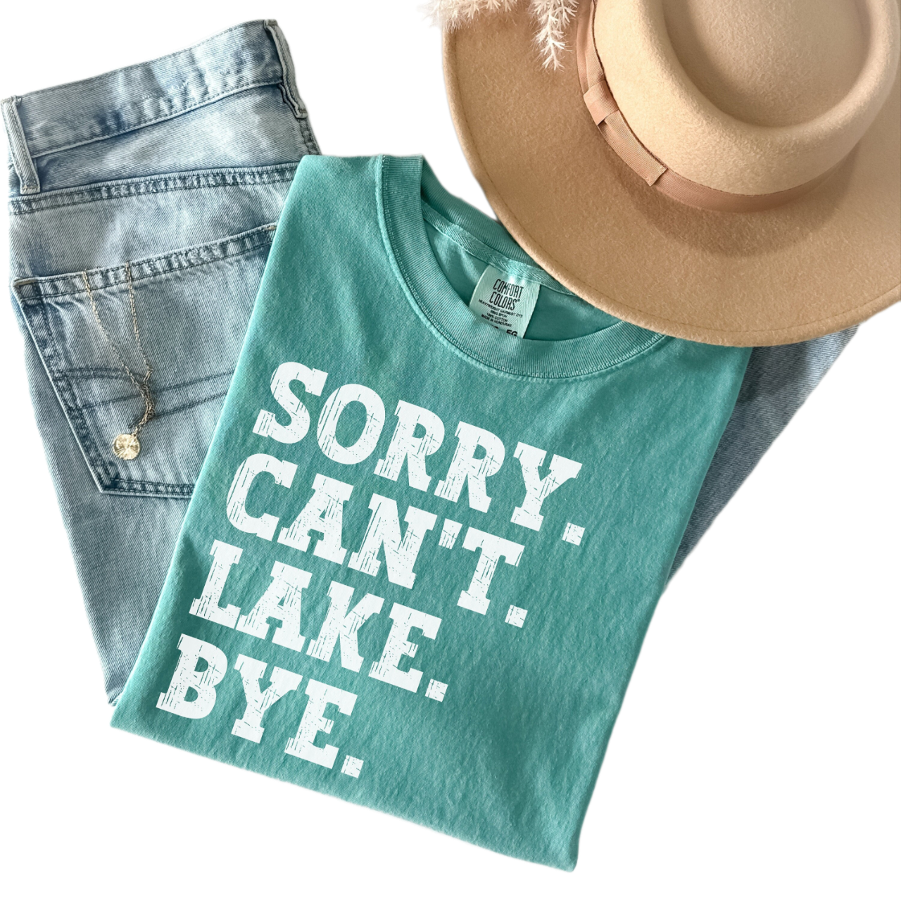 Comfort Colors Lake Shirt, Sorry Can't Lake Bye Shirt, Wake and Lake Shirt