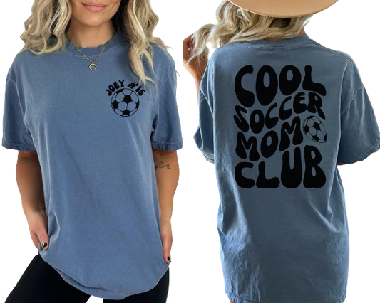 Comfort Color Custom Soccer Mom Shirt, Cool Soccer Mom Club