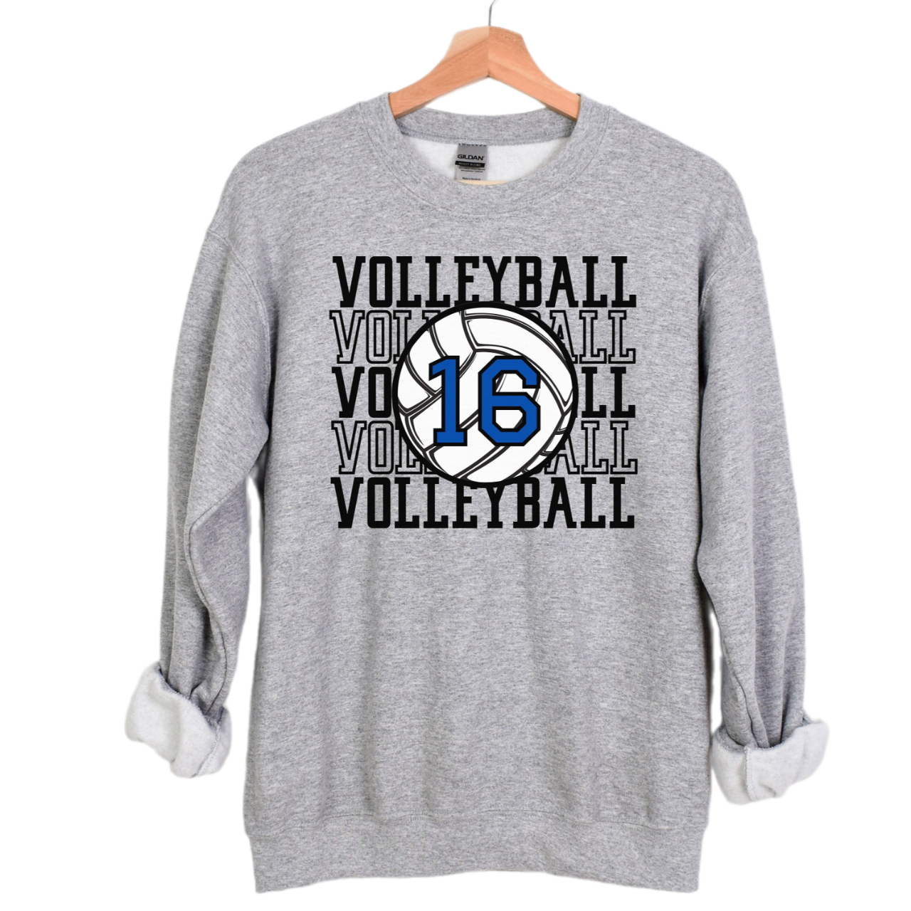 Custom Volleyball Sweatshirt, Personalized Volleyball Mom Crewneck, Volleyball Pullover, Volleyball Number Shirt, Custom Volleyball Team