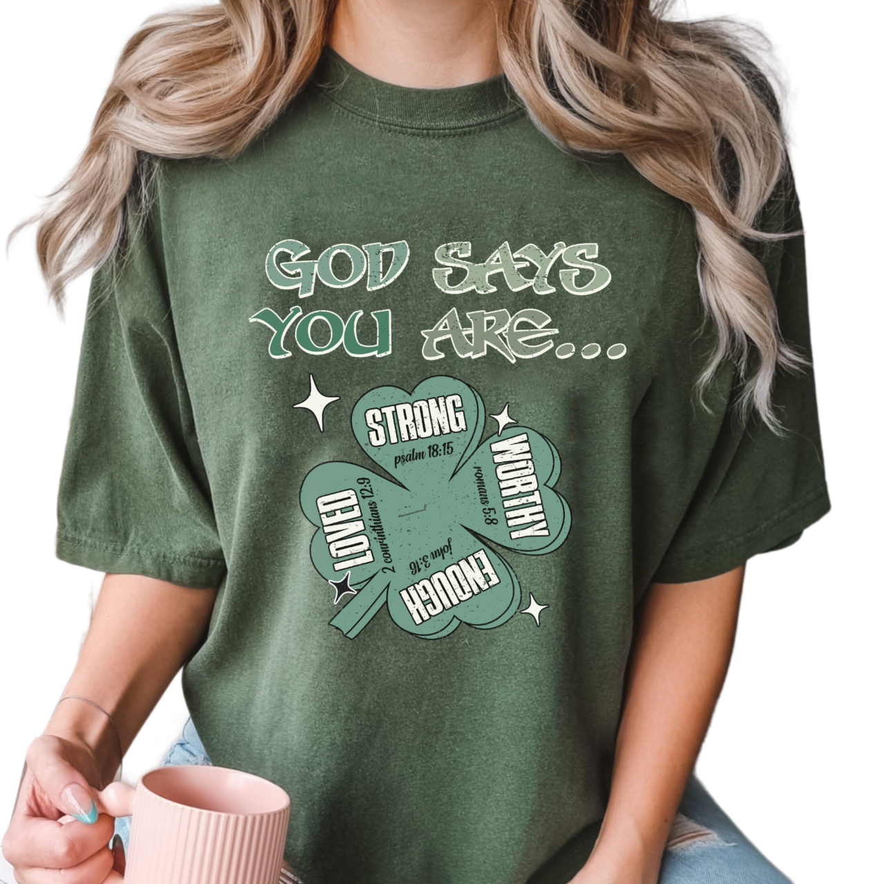 God Says You Are St Patrick's Day Sweatshirt,Trending Unisex Shirt,Unique Shirt Gift,hristian Bible Shirt,Christian St Patrick's Day Hoodie