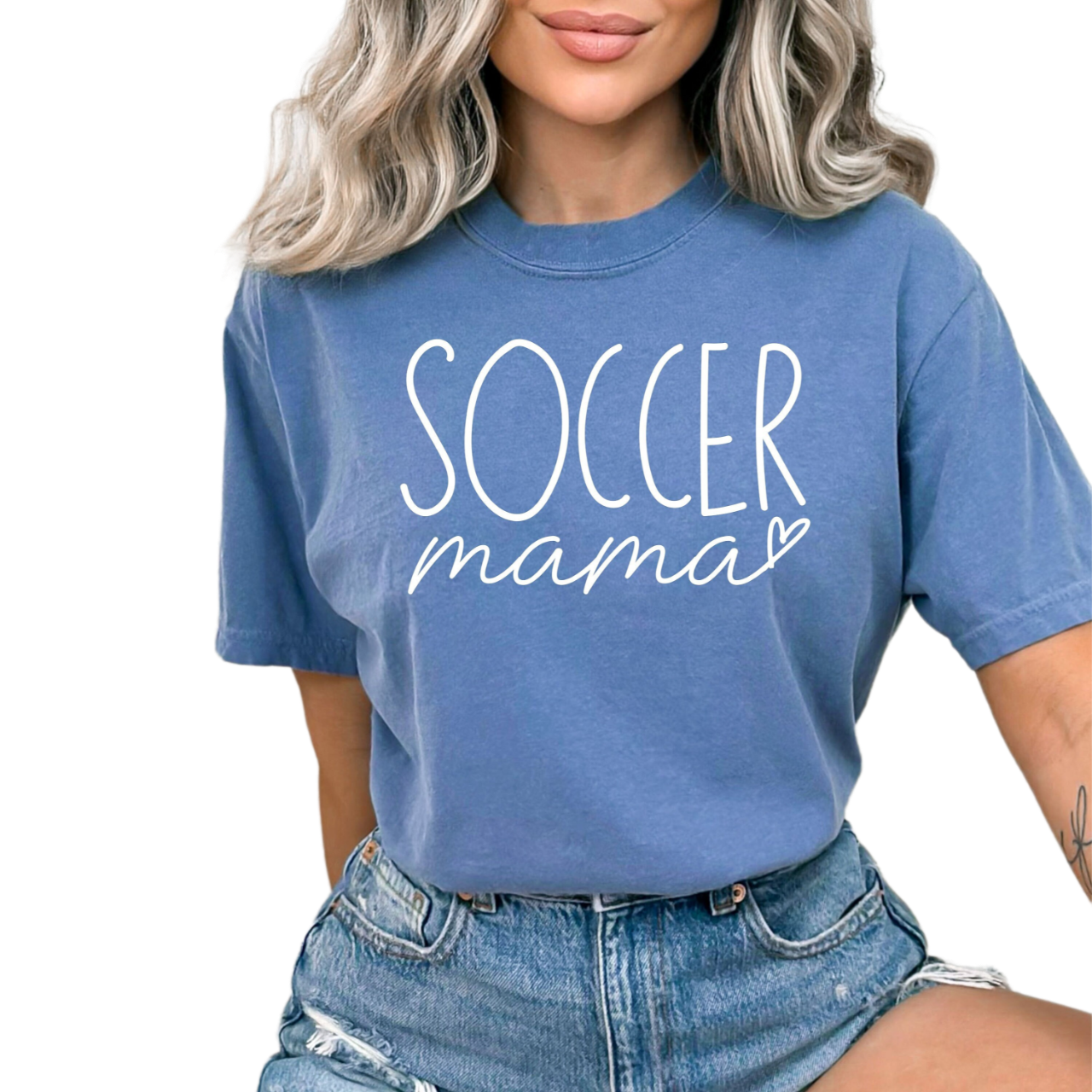 Comfort Colors Soccer Mom Shirt, Soccer Mom Gift, Soccer mom Tshirt