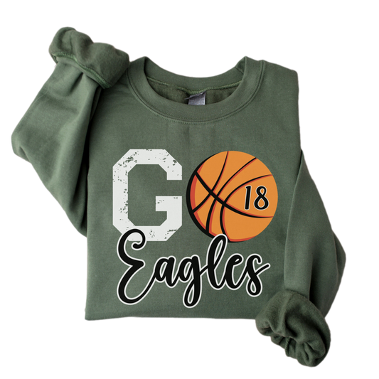 Custom Basketball Sweatshirt, Personalized Basketball Mom Crewneck, Basketball Shirt