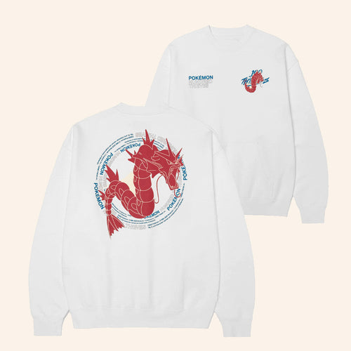 100 Thieves Merch Gyarados Crewneck Sweatshirt Christmas Gifts For Him - Lilybirchmarket