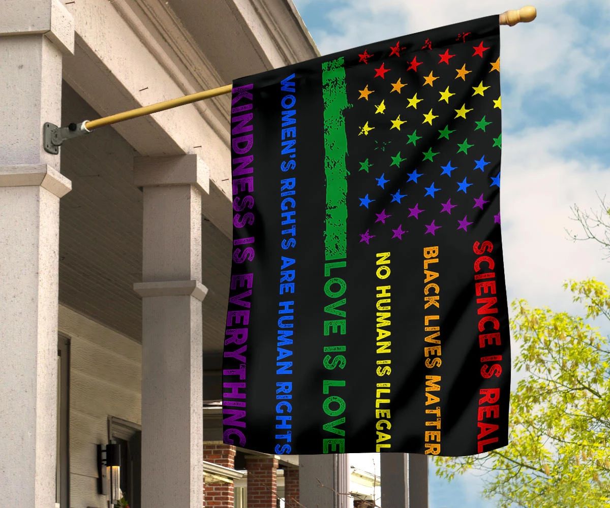 American LGBT Pride Flag Scacience Is Real Black Lives Matter Gay Flag For Pride Parade