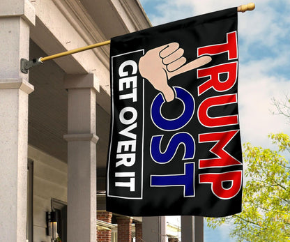 Trump Lost Flag Trump Lost Get Over It Anti Trump Flags Slogans Merchandise