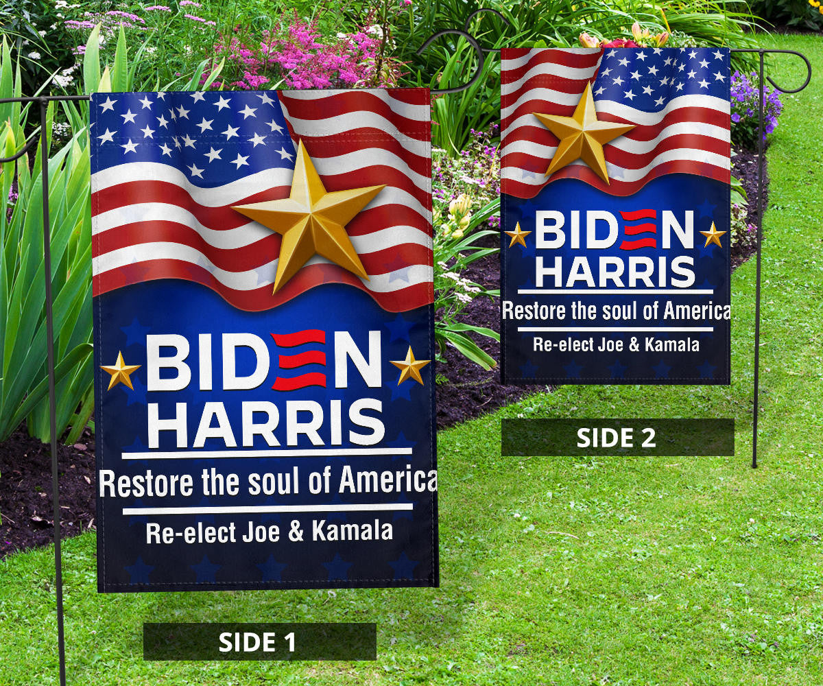 Biden Harris 2024 Flag Restore The Soul Of America Re-Elect Joe Kamala For U.S President