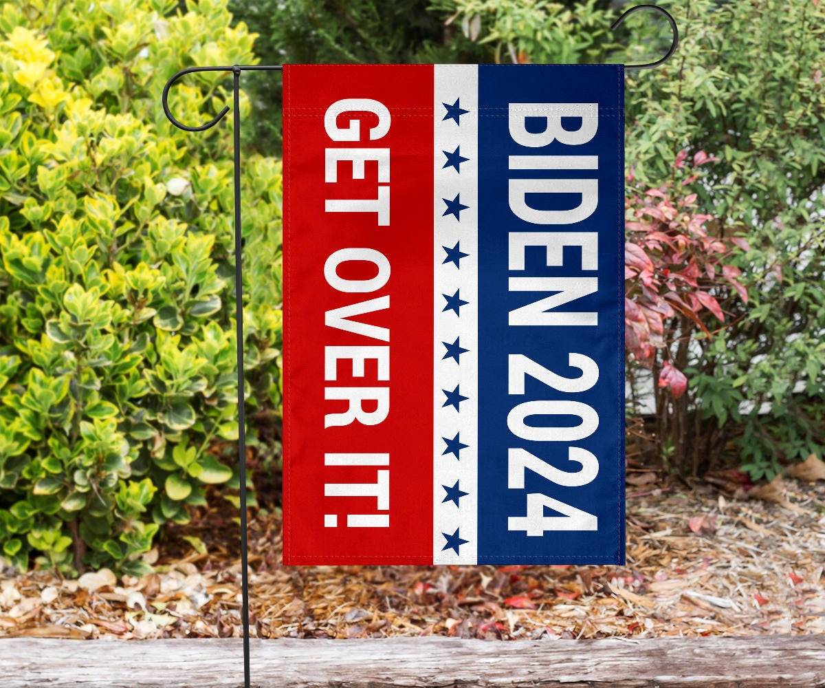 Biden 2024 Get Over It Flag Supporters Joe Biden Campaign Merchandise