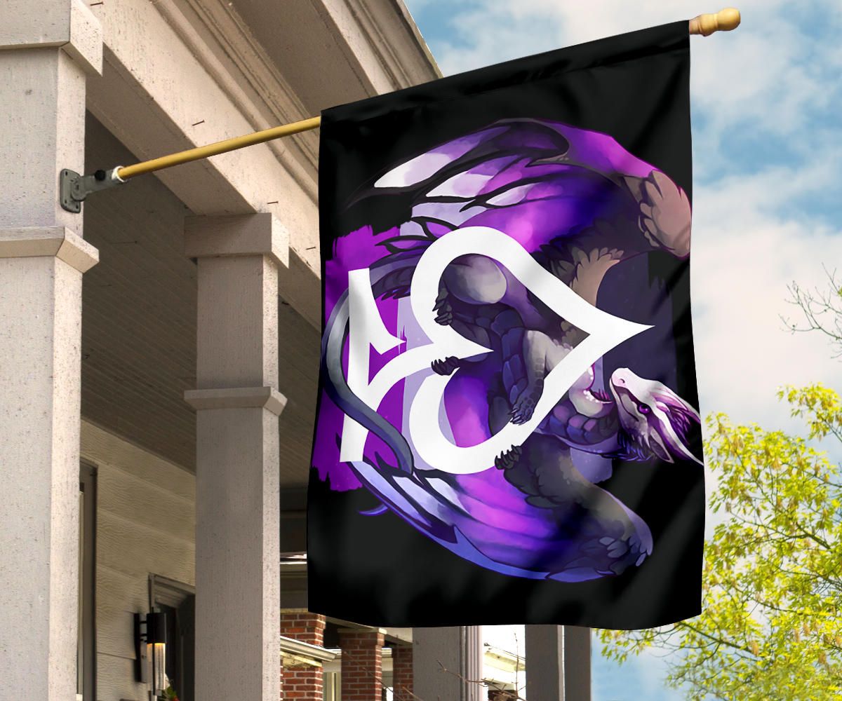 Asexual Flag Dragon Ace Flag LGBT Merch Hanging Decor Asexual Pride Flag