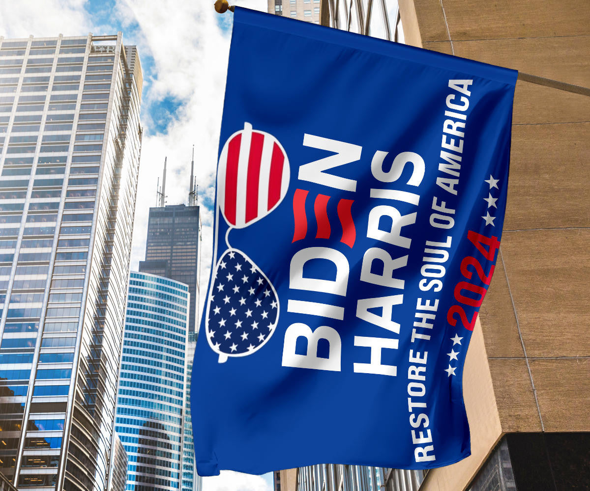 Biden Harris 2024 Restore the Soul of America Flag Democrats For Joe Biden 2024 Merch