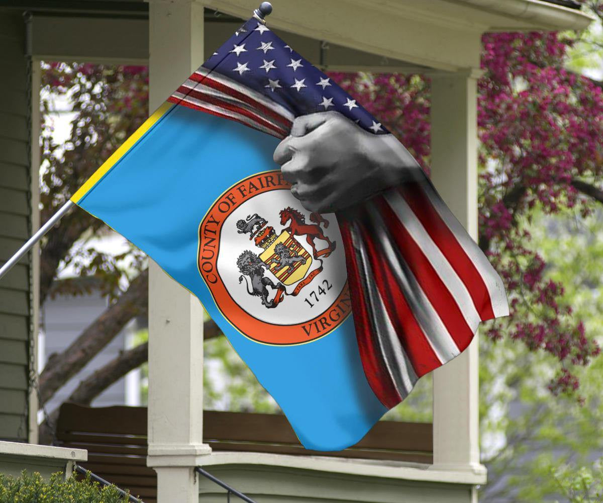 American Fairfax County Flag State Of Virginia Flag Lawn Decor