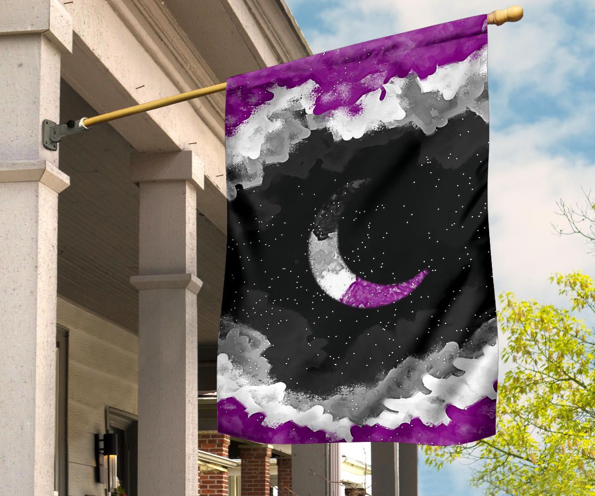 Asexual Flag Night Sky International Asexuality Day LGBT Hanging Decor Ace Flag