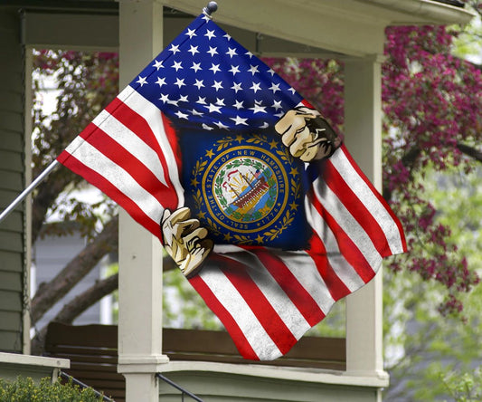 New Hampshire American Flag Fourth Of July Flag Patriotic Gift For Veterans