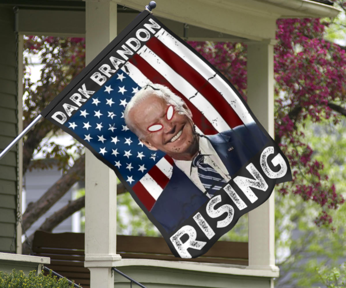 Biden Dark Brandon Rising Flag Funny Joe Biden 2024 Campaign Merchandise