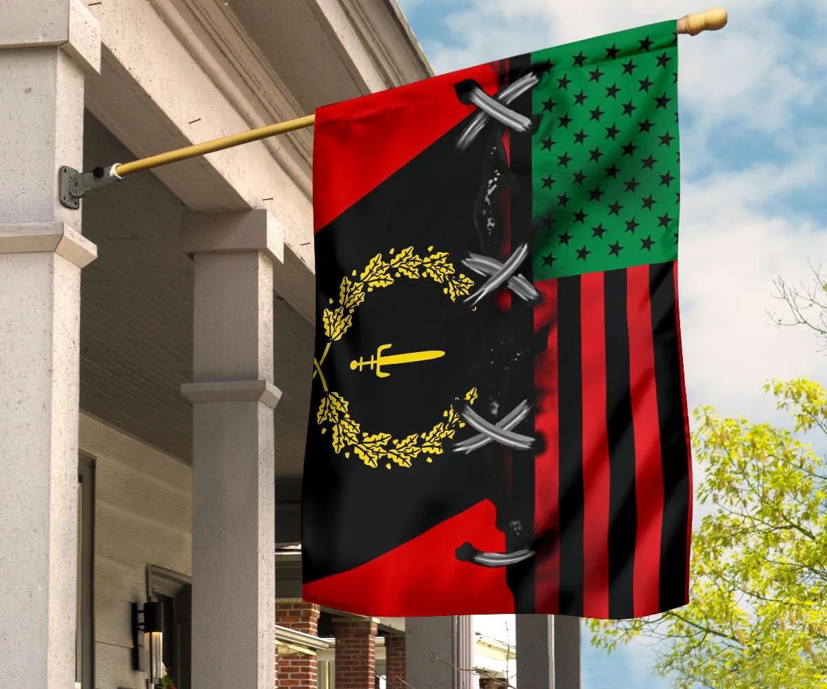 Black American Heritage Flag And African American Flag Honor Black People Liberation