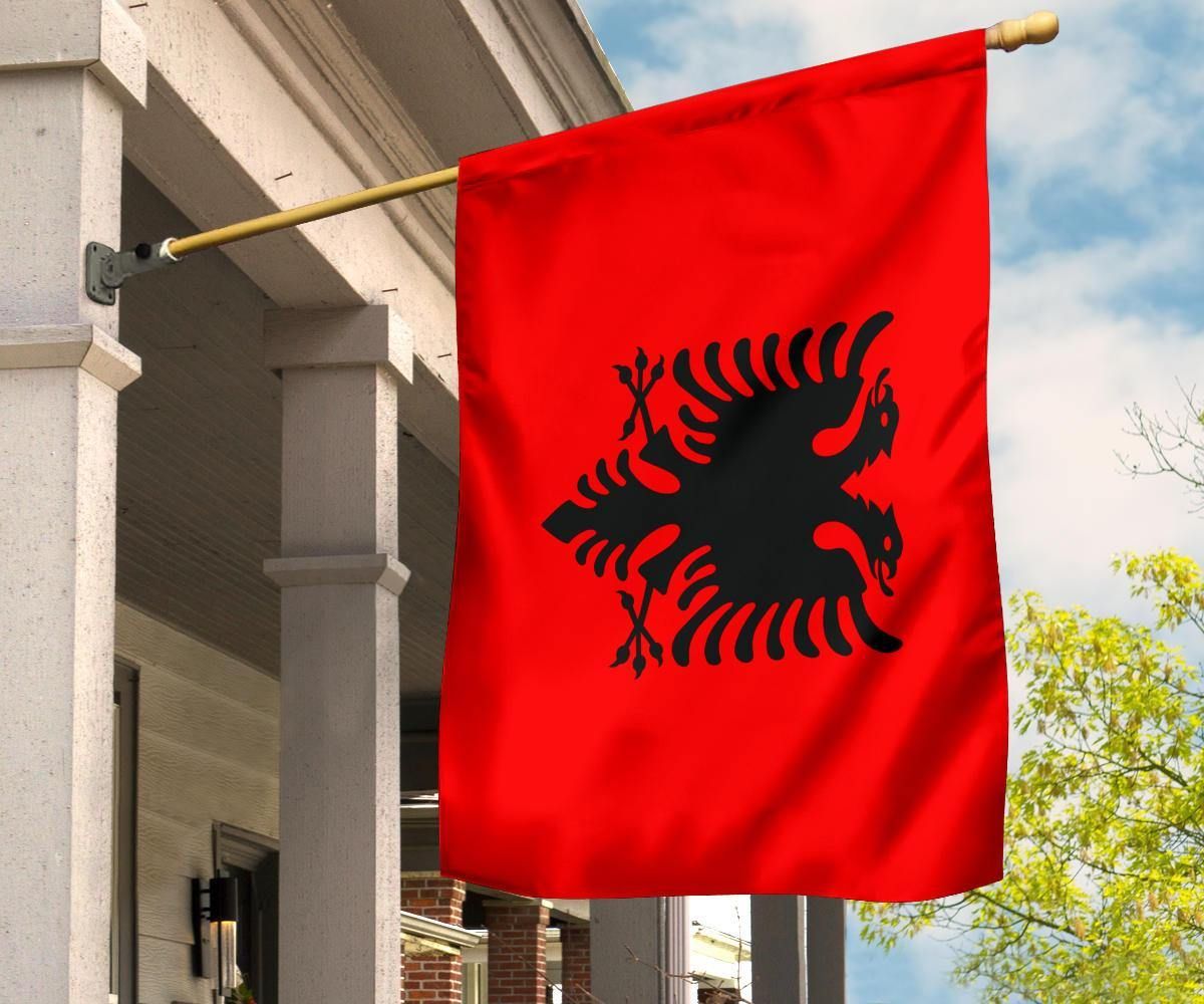 Albanian Flag National Flag Day Of Albanian Banner Hanging Indoor Outdoor