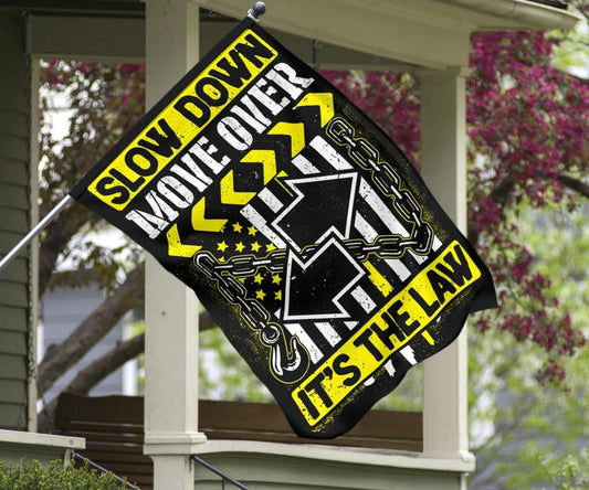 Yellow Line Flag Slow Down Move Over It's The Lawn Flag Decor For Tow Truck Drivers Gift Idea