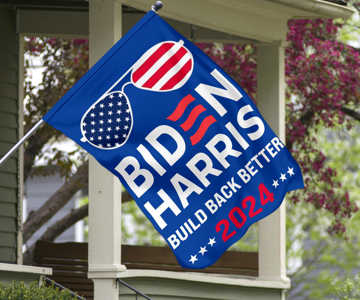 Biden Harris Build Back Better 2024 Flag Vote Biden For President 2024 Flag