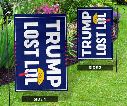 Trump Lost LOL Flag Funny Anti Trump Merchandise Support Biden For President 2024