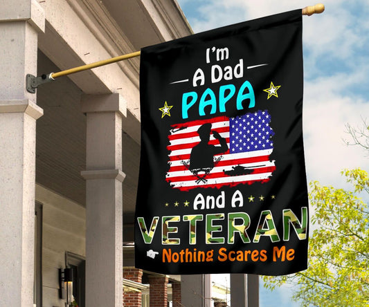 I'm A Dad And A Veteran Flag Proud Dad Veteran Father's Day Gift Ideas 2024