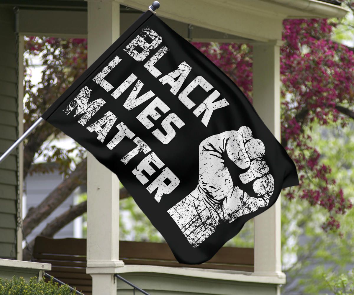 Black Lives Matter Flag Blm Fist Home Decor