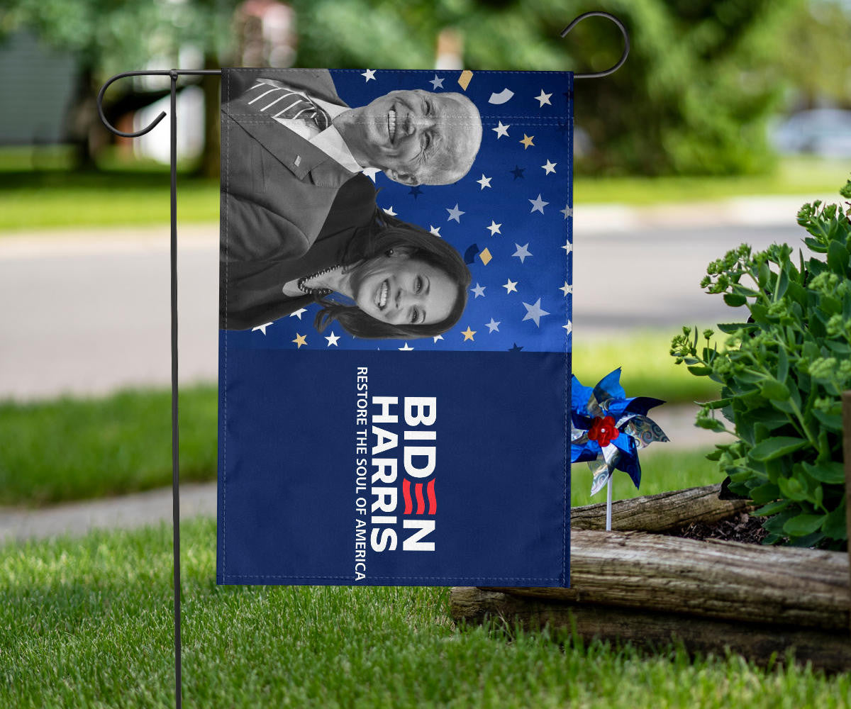 Biden Harris Restore The Soul Of America Flag 2024 Presidential Election Biden 2024 Merch