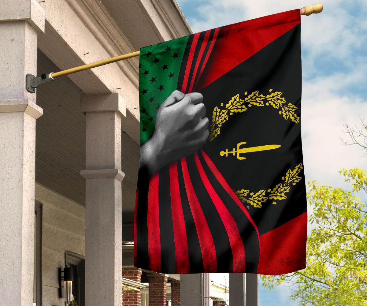 Black American Heritage Flag And Afro American Flag Black People African American History