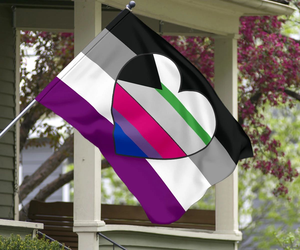 Asexual Flag Bi-Demiromantic International Asexuality Day Ace Flag LGBT Merch