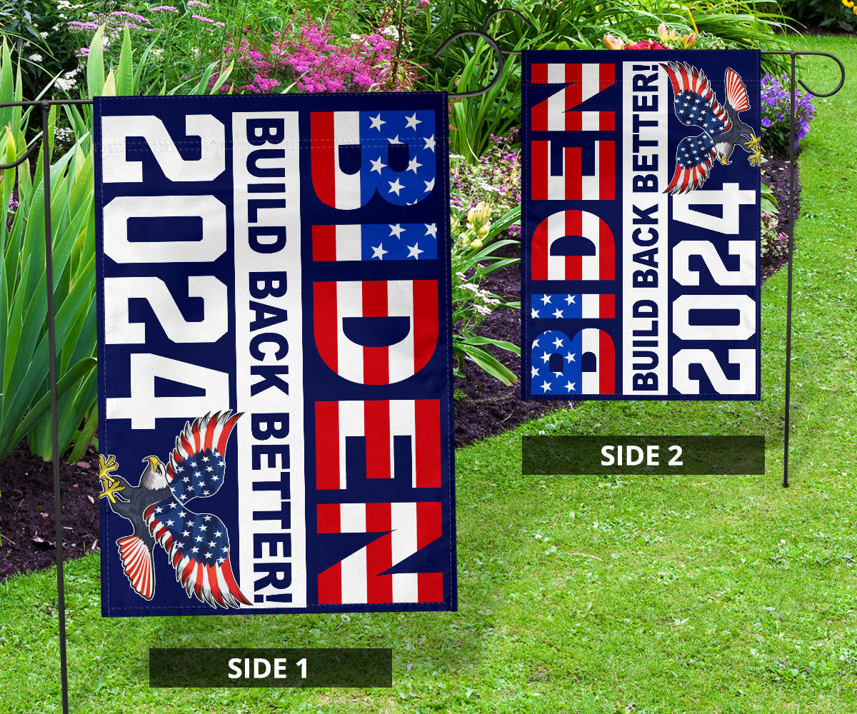 Biden Build Back Better 2024 Flag Re-Elect Joe Biden Presidential Election Campaign Flag